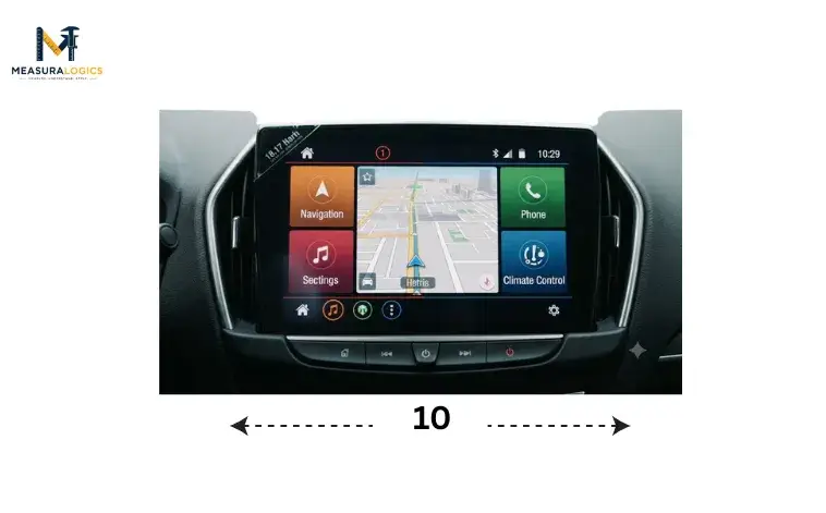 Vehicle Touchscreens Measuring About 10 Inches