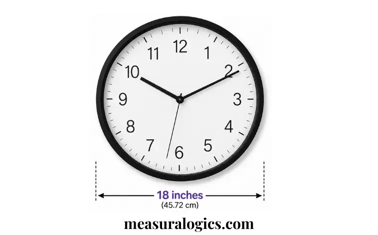 A Medium Wall Clock Diameter