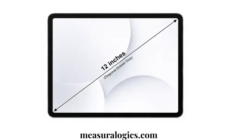  A Tablet's Diagonal Screen Size