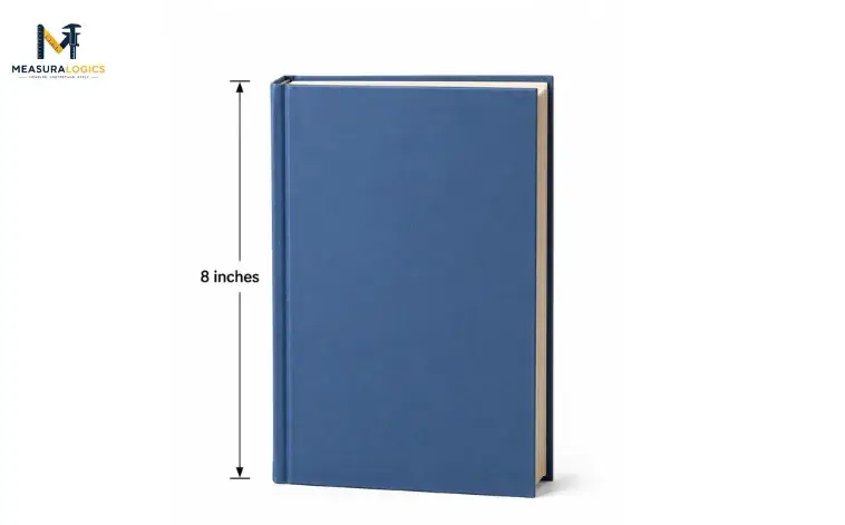 A hardcover book's height