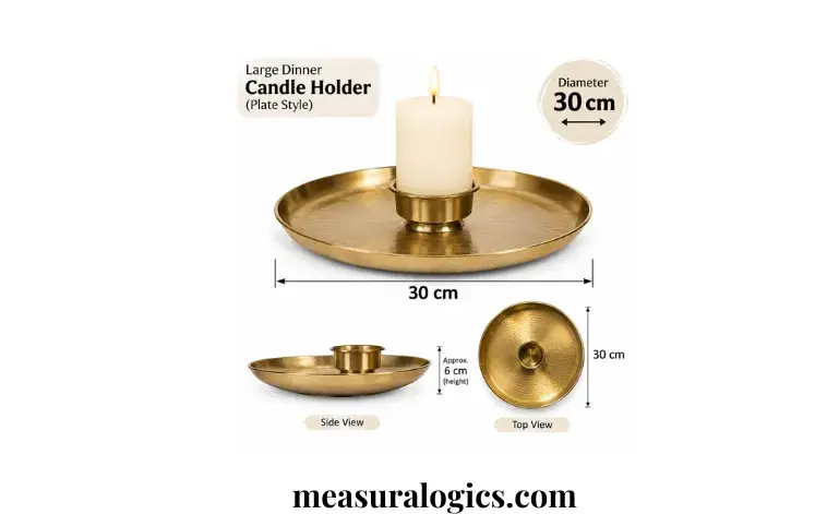 A Large Dinner Candle Holder (Plate Style)