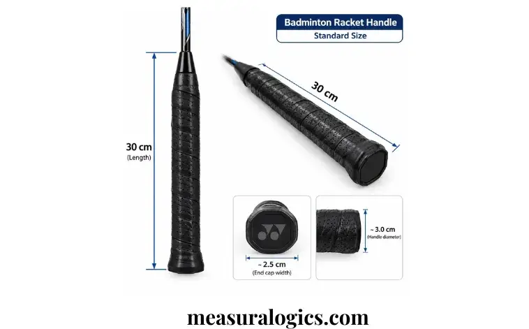 A Standard Badminton Racket Handle
