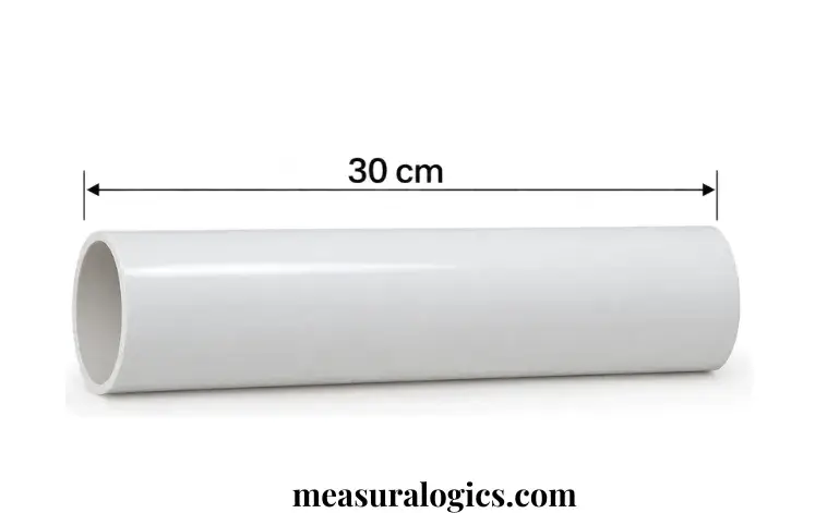 A Standard PVC Pipe Section (Common Cut Length)