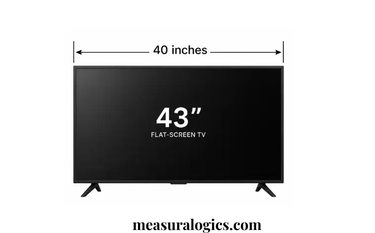Width of a 43-Inch Flat-Screen TV